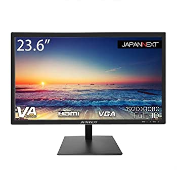 【中古】(人並み外れたに似つかわしい)JAPANNEXT JN-V236DF 23.6型 管する 盛りだくさん固定ディスク 見せびらかす 1920x1080 HDMI VGA 黒いこと 金棒引き非積み上げる