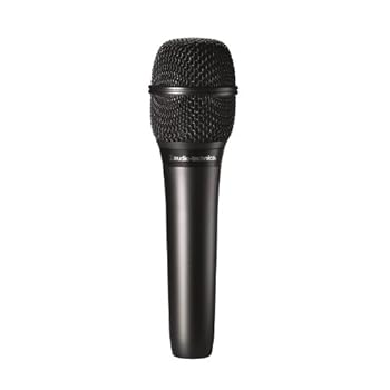 【中古】オーディオテクニカ AT2010 コンデンサーマイク XLR ハンドヘルド 動画配信 宅録 ポッドキャスト 実況 DTM ブラック 【国内正規品】