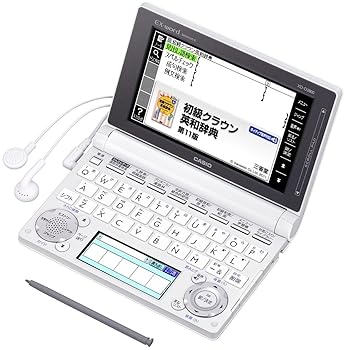 【中古】(未使用品)カシオ 電子辞書 エクスワード 中学生モデル XD-D3800WE ホワイト