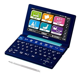 【中古】シャープ カラー電子辞書Brain 中学生モデル グリーン系 PW-SJ2-G｜COCOHOUSE