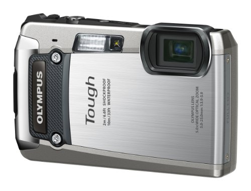 【中古】OLYMPUS デジタル写真機 TG-820 しろがね色 10m雨合羽 2m耐落下ぼうぜん自失 -10℃耐低温 耐荷重100kg 1200万絵素 後押し照らしだす型CMOS 光学5倍望遠レンズ DUAL IS 高品位テレビ第八芸術 3.