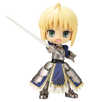 【中古】(非常に良い)コトブキヤ キューポッシュ Fate/stay night セイバー ノンスケール PVC製 塗装済み可動フィギュア