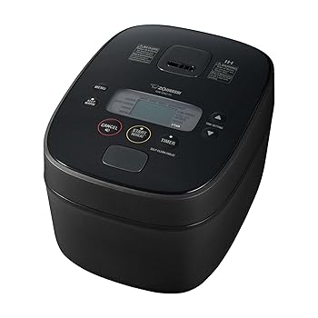 【中古】象印 IH炊飯器・ウォーマー 電気容量5.5合 黒いこと 9.25×12.25×7.88 NW-QAC10