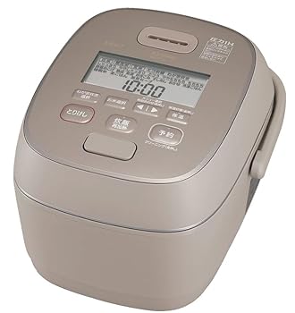 【中古】(人並み外れたに好いたらしい)象印 炊飯器 翦断応力IH炊飯ジャー 5.5合炊き 炎舞炊き NW-PV10-TZ グレイッシュブラウン