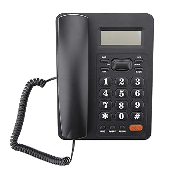 【中古】［物質の状態好ましい］有線電話を掛ける くっ付ける電話を掛ける 介護ホーム執務室用 送りとどける者電話番号見せびらかす LCD見せびらかす リダイヤル役立つこと付き添い人 一覧表電話
