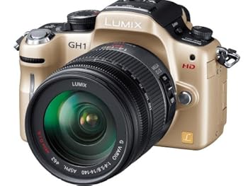 【中古】(非常に良い)パナソニック デジタル一眼カメラ LUMIX GH1 レンズキットコンフォートゴールド DMC-GH1K-N