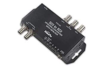 【中古】VideoPro SDI to SDI変換器 アップ・ダウンコンバート／ひな形割り合い取り替えっこ／ フレームシンクロナイザ内蔵／外の方同期調整デイジーチェーン繋ぎ合わせる