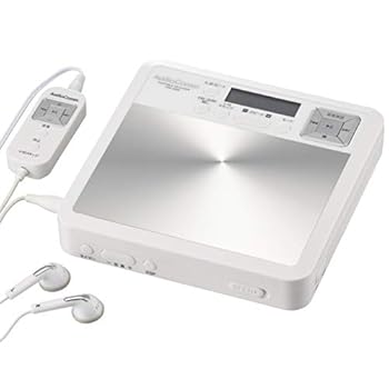 【中古】オーム(OHM) 電機 AudioComm 語学学習用ポータブルCDプレーヤー ホワイト CDP-500N 03-7230｜COCOHOUSE