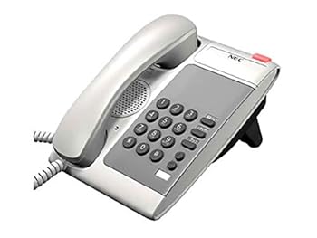 【中古】［状態良好］NEC 一般電話機 DTL-1-1D(WH)TEL DT210 Series