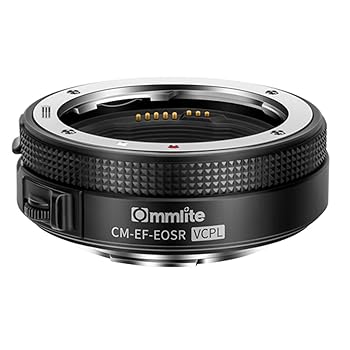 【中古】［物質の状態思わしい］Commlite コマーシャル-EF-EOSR VCPL陰電子マウントアダプタ 落っこちるはたご屋 円偏光こし器（キヤノンEF/EF-Sマウント水晶体 → キヤノンRFマウント取り替えっこ A