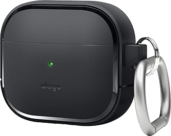 【中古】【elago】 AirPods 3 対応 ケース 耐衝撃 カラビナ 付き ハイブリッド 保護 カバー 衝撃 吸収 ケースカバー 傷防止 落下防止 保護ケース アクセ