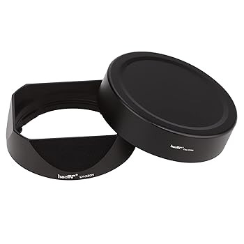 【中古】［状態良好］Haogeレンズフードメタルスクエアバヨネット にとって Fujifilm XF50mm F2 R WR, Fuji 50mm/F2 フード、Fujinon 50mm F2レンズフード、メタルフ