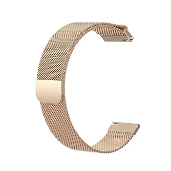 【中古】(非常に良い)[earth reborn] スマートウォッチ 20mm用 22mm用 ステンレス メッシュ 替えベルト 腕時計 交換 マグネット式 付け替えベルト バンド 交換ベルト