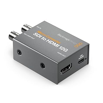【中古】［物質の状態思わしい］Blackmagic Design CONVBDC/SDI/HDMI12G/P Micro Converter BiDirect PSU(力強さ提供嘱する)