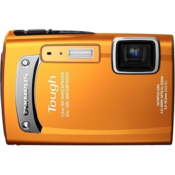 【中古】OLYMPUS 雨合羽デジタル写真機 TOUGH TG-310 オレンジ色 3m雨合羽 1.5m耐落下ぼうぜん自失 -10℃耐低温 1400万絵素 3.6倍光学望遠レンズ 2.7型液晶 TG-310 ORG