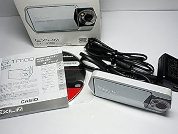 【中古】CASIO デジタル写真機 EXILIM 1210万絵素 光学望遠レンズ1倍 EX-TR100WE