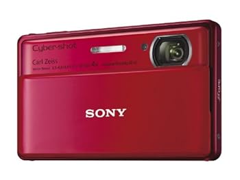 【中古】SONY デジタルカメラ Cyber-Shot(サイバーショット) TX100V 1620万画素CMOS 光学ｘ4 レッド DSC-TX100V／R
