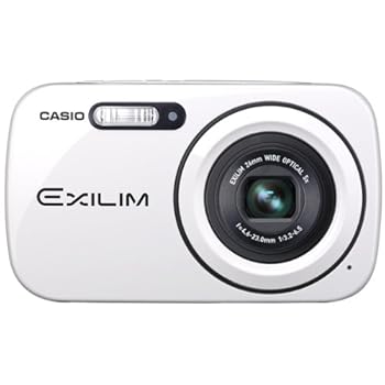 【中古】O Casio Exilim エクシリム EX-N1 デジタル写真器 白いこと EX-N1WE