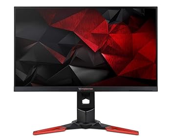 【中古】(非常に良い)Acer プレデターXB271HU LEDモニタ 27「 2560 X 1440 QHD IPS 350 CD ／ M2 100000000：1 4 MS HDMI、DisplayPortの スピーカー ブラック画像