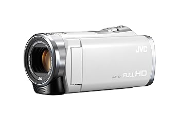 【中古】(非常に良い)JVCKENWOOD JVC ビデオカメラ Everio 60倍ダイナミックズーム ホワイト GZ-E109-W