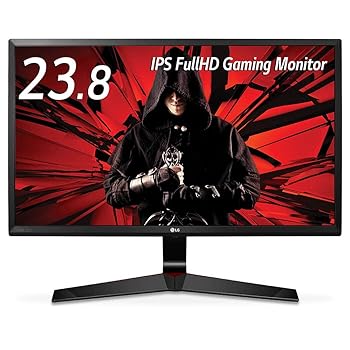 【中古】LG ゲーミング 管する 見せびらかす 24MP59G-P 23.8in／盛りだくさん固定ディスク／IPS非光輝／1ms(MBR)／DisplayPort・HDMI・D-Sub ディスプレイ-パソコン・周辺機器