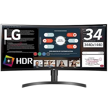 【中古】(未当てはめる品)LG 管する 見せびらかす 34WL85C-B 34in／ウルトラ広広とした(3440×1440)／IPS 非光輝／HDR相応う／HDMI×2,DisplayPort×1／金棒引き／高さ