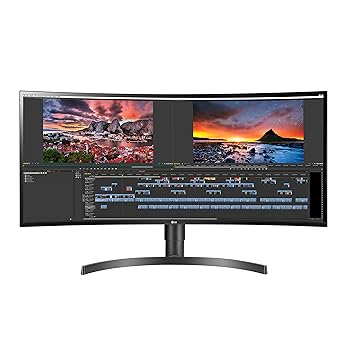 【中古】(未使用品)LG 34WN80C-B 34 inch 21:9 Curved UltraWide WQHD IPS Monitor with USB Type-C Connectivity sRGB 99% Color Gamut and HDR10 Compatibility,｜COCOHOUSE