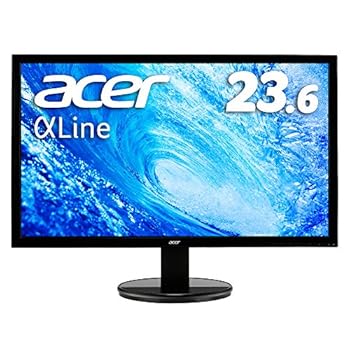 【中古】(非常に良い)Acer モニター ディスプレイ AlphaLine 23.6インチ K242HQLbi フルHD VA HDMI D-Sub ブルーライト軽減 VESA対応 スピーカー非搭載 広い視野角178｜COCOHOUSE