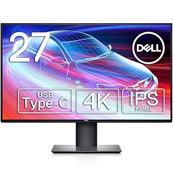【中古】Dell U2720QM 27インチ 4K モニター (／IPS非光沢／USB Type-C・DP・HDMI／縦横回転・高さ調整／DCI-P3 95%／VESA DisplayHDR 400)