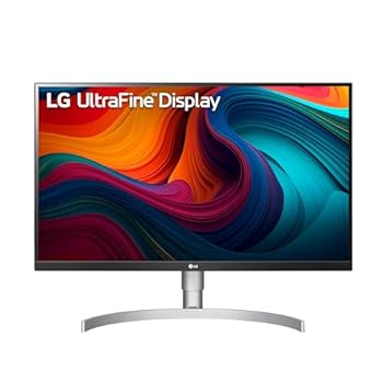 【中古】(未当てはめる品)LG 27UN850-W Ultrafine UHD (3840 x 2160) IPS Monitor, VESA DisplayHDR 400, sRGB 99% Color, USB-C (60W Power Delivery), 3-Side Virtually