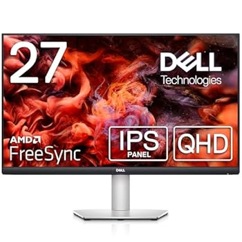 【中古】(非常に良い)Dell S2721DS 27インチ モニター (/QHD/IPS非光沢/DP・HDMIx2/縦横回転・高さ調節/AMD FreeSync/スピーカー付)|COCOHOUSE