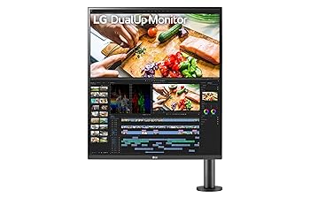 【中古】(未使用品)LG ERGO DualUp 28MQ780-B 28" Moniteur Vertical - Nano IPS, r?solution Square Double QHD 2560x2880, format 16:18, HDR 10, DCI-P3 98%, U|COCOHOUSE