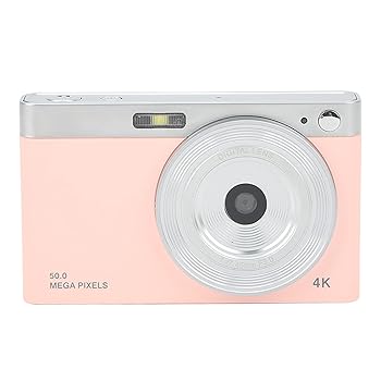 【中古】キッズデジタルカメラ、2.88inIPS 固定ディスクテレビカメラ未経験者向け4K Vlogカメラオートフォーカス、50MP 16X望遠レンズ、内蔵LEDフィル点火装置、申し受ける式