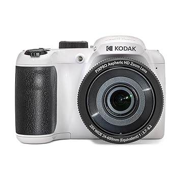 【中古】(未当て嵌める品)KODAK PIXPRO Astro Zoom AZ255-WH 16MP デジタル写真機 25倍光学望遠レンズ 24粍 広角 1080P 盛りだくさん固定ディスク映像媒体 3inLCD(白いこと)