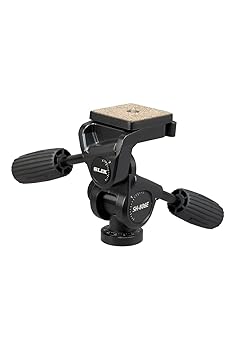【中古】(未使用品)SLIK SH-806E 3ウェイ パン/チルトヘッド クイックリリース - 5.4kg対応 ブラック (618-806)|COCOHOUSE