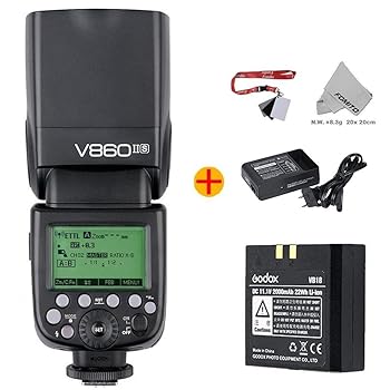 【中古】(未使用品)GODOX VING カメラフラッシュV860IIS (TTLpioneering Li-ion Camera Flash) Sony DSLR カメラに適用