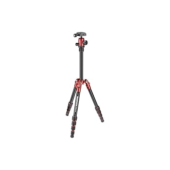 【中古】Manfrotto mkeles5rd-bh |軽さ三脚架とボールヘッドレッド