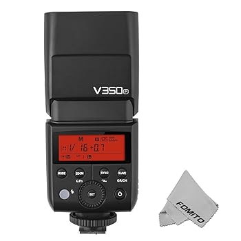【中古】GODOX カメラフラッシュV350F ＴＴＬフラッシュ 内蔵2.4Ｇワイヤレスシステム GN36