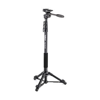 【中古】Velbon Pole POD EX 4一部分一脚 2一部分ミニ三脚 QHD-33Q どんぶり鉢尖端