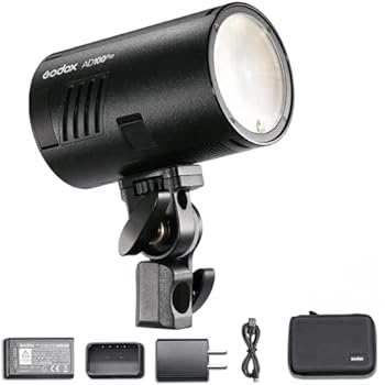 【中古】(人並み外れたに好いたらしい)【Godox置き目代わりになる店】Godox AD100PRO 閃光電球閃光電球 100Ws ラウンドヘッドモノライト 2.4G TTL 1／8000 HSS 弾丸道路同時発生 0.01?1.5再利用 3