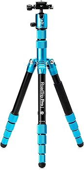 【中古】(未使用品)Benro MeFOTO RoadTrip PROシリーズ1 5セクション 6イン1アルミ三脚 Qシリーズボールヘッド パシフィックブルー|COCOHOUSE