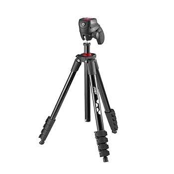 【中古】Joby 三脚キット COMPACT アクション 5段 全伸高155.5cm 縮長45.3cm 自重1.16kg 最大耐荷重1.5kg 動画／静止画両用 アルミニウム JB01761-BWW