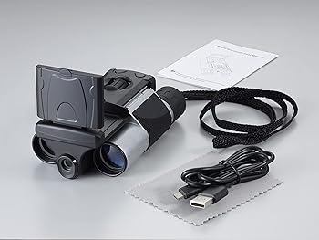 【中古】(非常に良い)キヨラカ DX-R01 液晶付き2.5K画質「録画ができる双眼鏡DX」 パソコン不要パネル付き充電式 デジタル双眼鏡スポーツ観戦見やすい