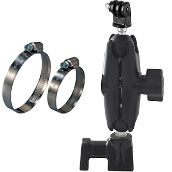 【中古】REC-MOUNTS ロールバー・フロントフォークマウント Role 赤ちょうちん・Front fork for GoPro(ゴープロ) HERO つづき物用 相応うクランプ径：φ17-φ64粍 【