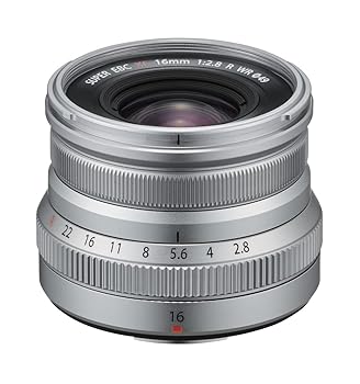 【中古】(未使用品)富士フイルム(FUJIFILM) X 交換レンズ フジノン 単焦点 広角 コンパクト 16mm F2.8 防塵防滴耐低温 絞りリング シルバー F XF16MMF2.8 R WR S