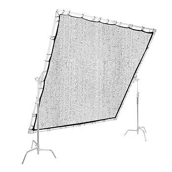 【中古】Glow Wind Proof Fabric 12x12フート ポータブルバタフライライトモディファイア用