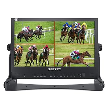 【中古】SEETEC ATEM156 15.6インチ 監視モニター 監督用 4X HDMI入力出力 250cd／m? ビデオ撮影モニター1920×1080 IPS ATEMミニビデオスイッチャーミ