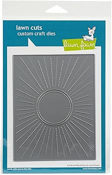 【中古】Lawn Cuts Custom Craft Die -Sunburst Backdrop -LF2532