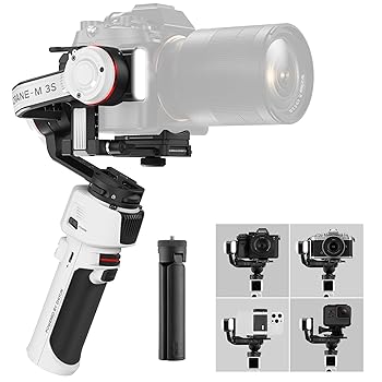 【中古】(未当て嵌める品)[堅苦しさ主要店] ZHIYUN CRANE M3S 3軸ジンバル 安定器 鏡鑑レスカメラ、Gopro、動き写真機、かっこ良い電話機相応う「一年」