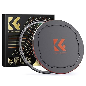 【中古】(未使用品)K&F Concept 49mm マグネットMCUVフィルター+マグネットレンズキャップ レンズ保護フィルター 磁気吸着 装着便利 紫外線吸収 レンズ保護用 28層